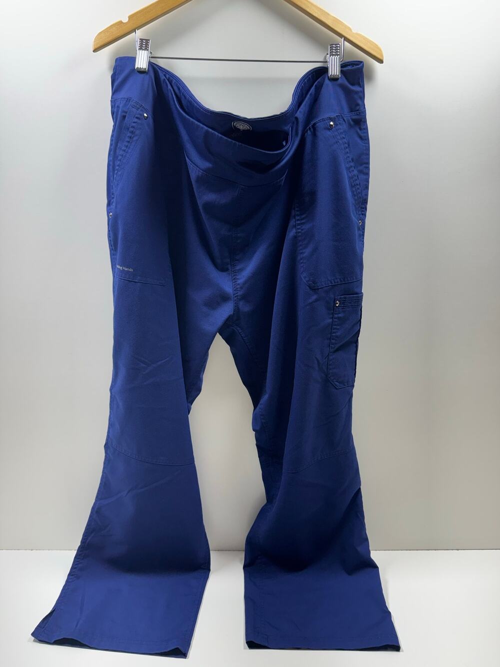 Healing Hands Medical Uniform Scrub Pants 2XP Blue Polyester Spandex Stretch